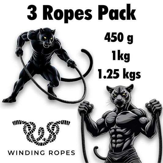 3 Weights Progressive Flow Pack : 1.3 Kgs + 1 kg + 440 grams flow ropes