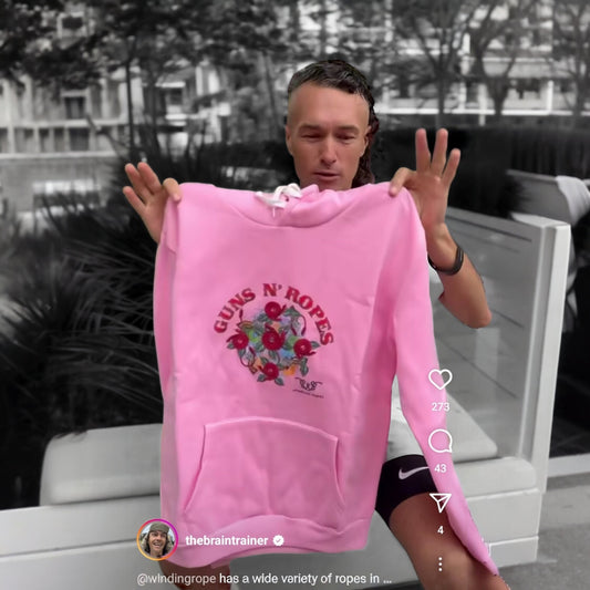 Guns and Ropes Pink Hoodie